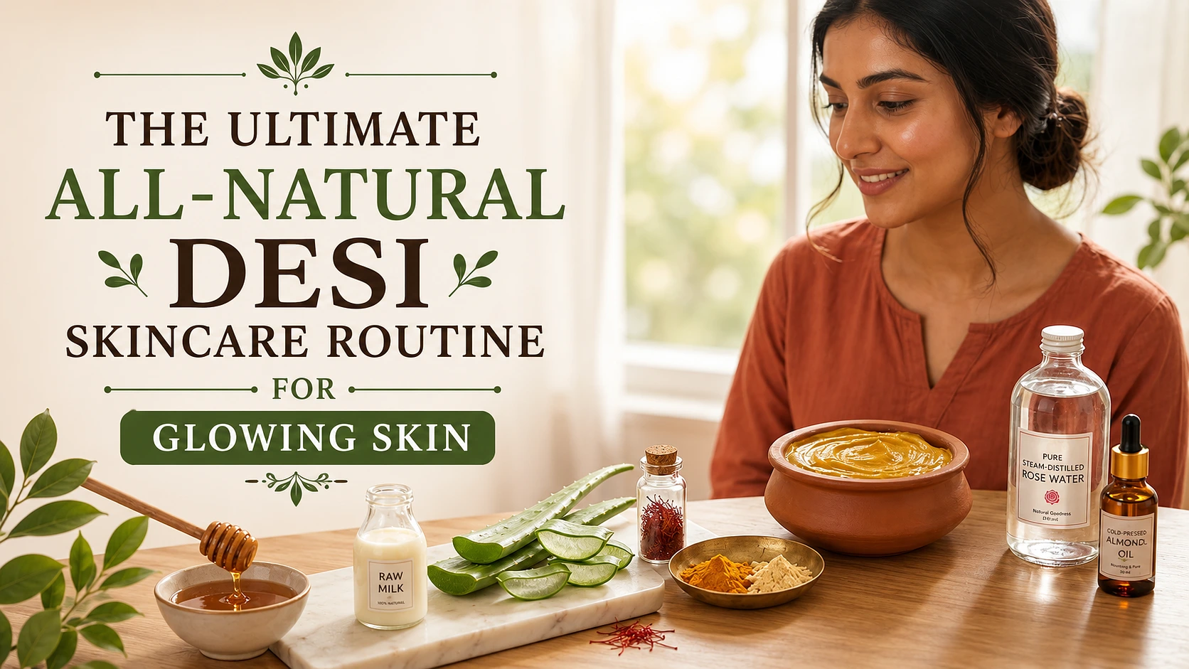 All-Natural Desi Skincare Routine for Glowing Skin